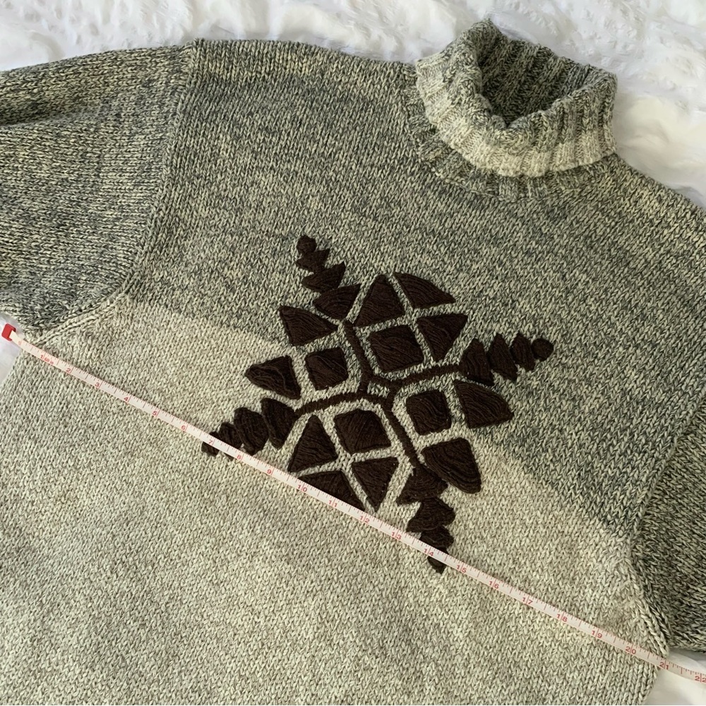 Vintage 90’s Tommy Hilfiger Fair Isle Turtleneck Sweater - Picture 10 of 12